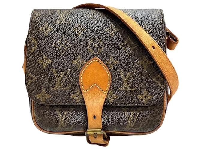 Louis Vuitton Cartouchiere Brown Cloth  ref.1910550