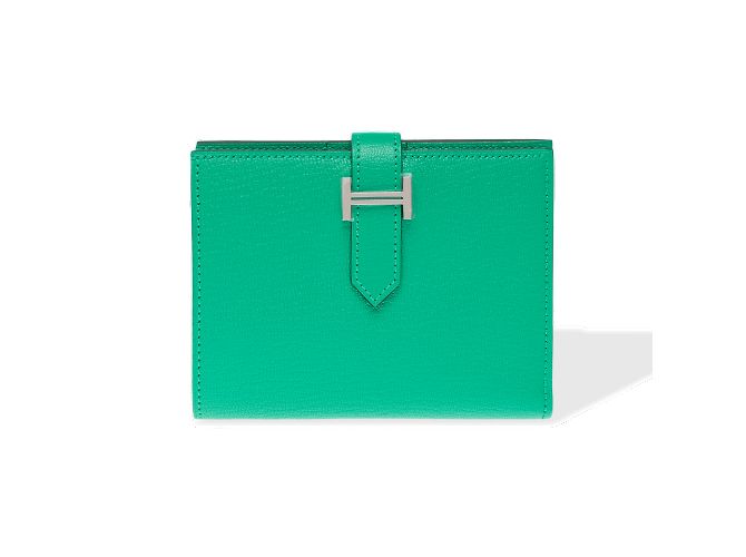 Béarn Hermès Acessório HERMES Bearn em Couro Verde - 102300