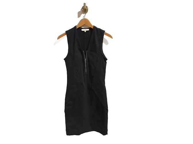 IRO Kleid T.FR 38 Leinen Schwarz