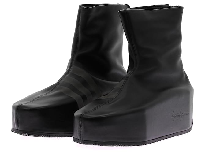 Autre Marque NON SIGNE / UNSIGNED Ankle boots T.EU 42.5 Leather Black  ref.1911251