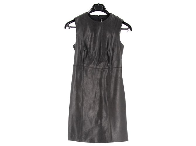 Céline CELINE Kleider T.International S Leder Schwarz