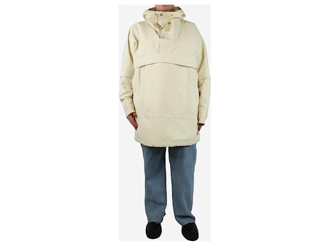 Autre Marque Cream hooded parka - size M Polyamide  ref.1911304