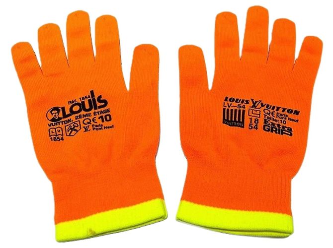 Gloves Louis Vuitton Orange