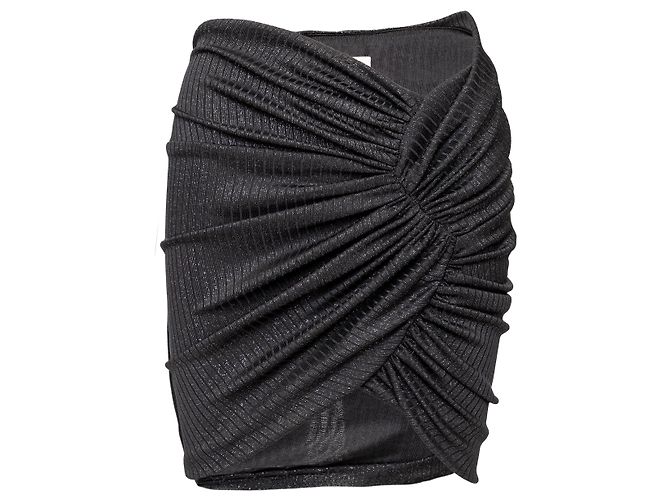 Autre Marque Glitzer Mini Rock Alexandre Vauthier Schwarz