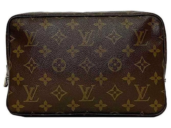 Louis Vuitton Toiletry Pouch Brown Cloth  ref.1914052