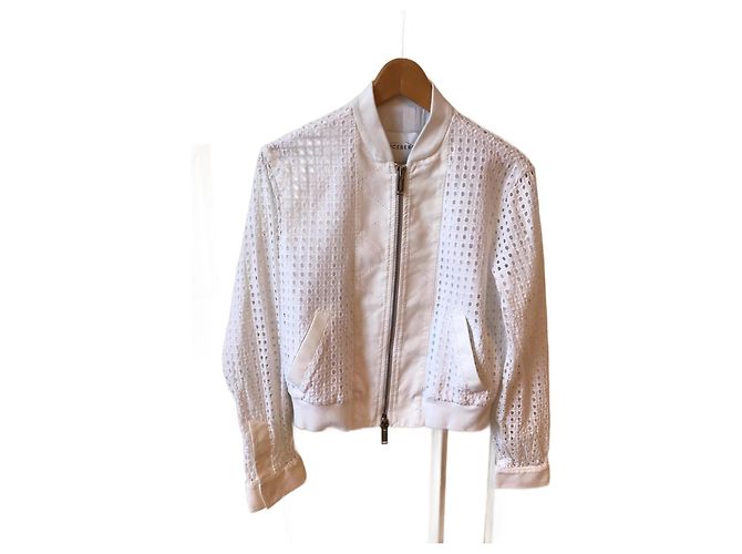 Chaquetas ICEBERG T.it 38 de algodón Blanco