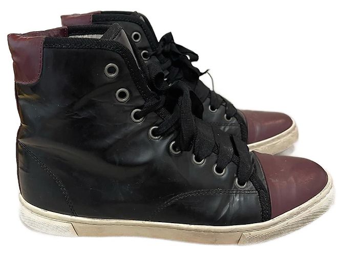 Baskets LANVIN T.EU 36 Cuir Noir