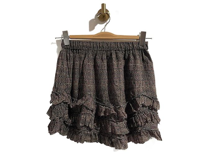 Gonne ISABEL MARANT T.FR 36 Seta Nero