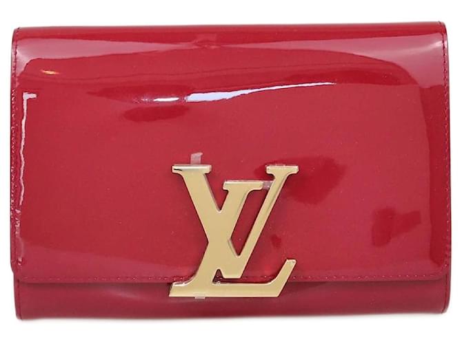 Clutch Louise Vernis Indian Rose da Louis Vuitton Couro  ref.1914316
