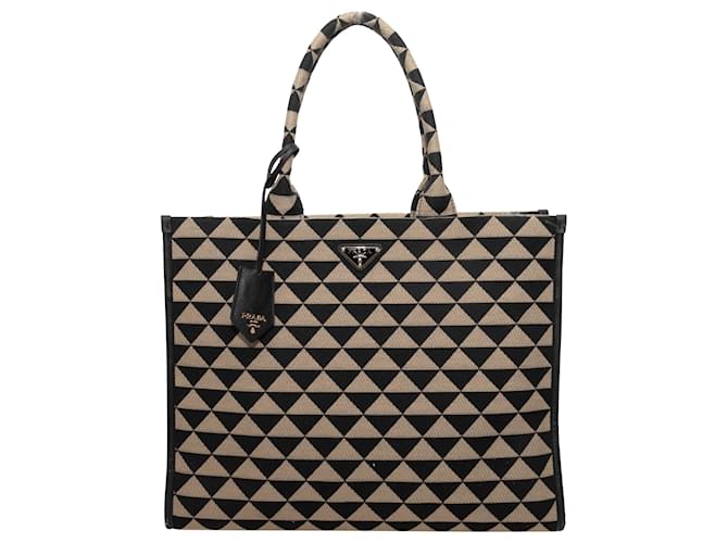 Tote PRADA Handbags T.  Leather Black  ref.1914363