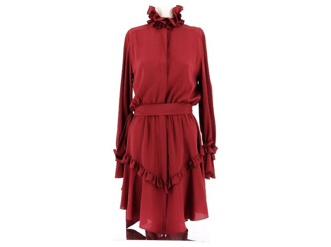 ALEXANDRE VAUTHIER Kleider T.FR 36 Polyester Bordeaux