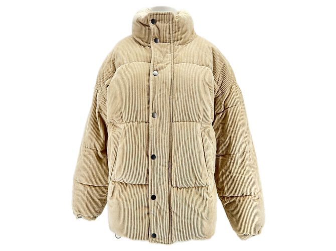 Abrigos ZARA T.Internacional S Algodón Beige