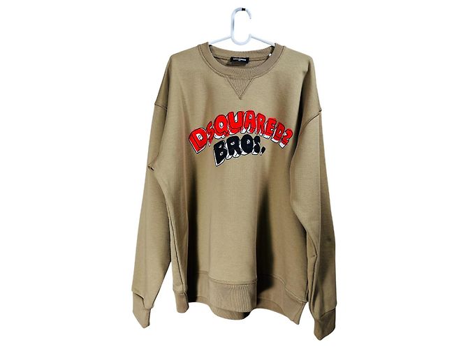 Sweatshirt Dsquared2 Bros. Col rond coton 16 ans Multicolore