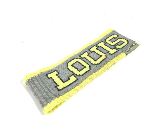 Faixa de Cabeça Fluorui MP2149 Louis Vuitton Amarelo Roxo escuro