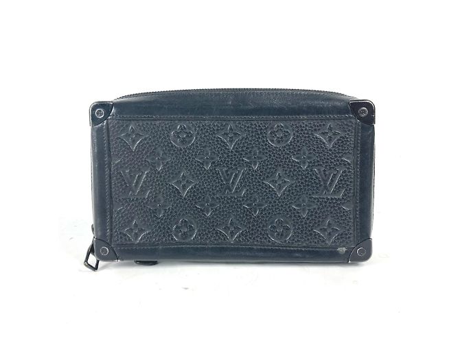 Clutch Soft Trunk Monogram Louis Vuitton Nero