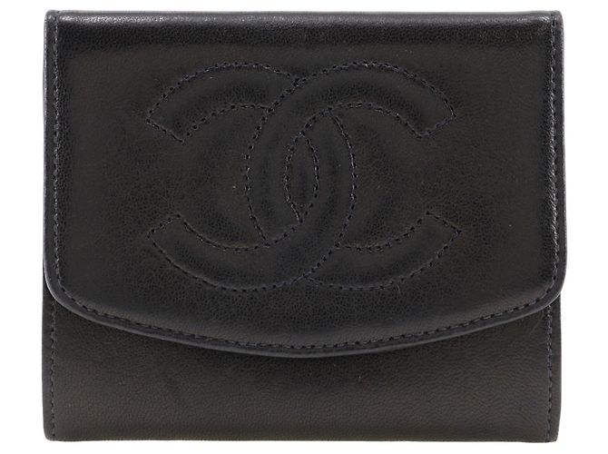 Chanel Coco Mark Coin Case Black