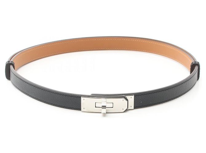 Hermès Cinturón Hermes Kelly Vaux Epson Negro