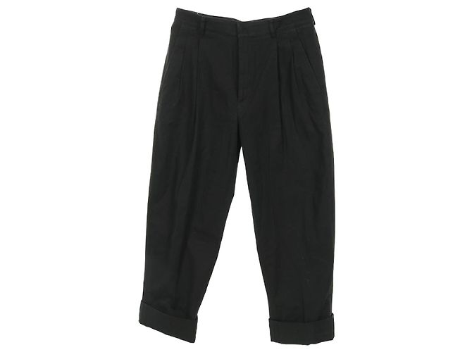 Calças de algodão Hermès Preto