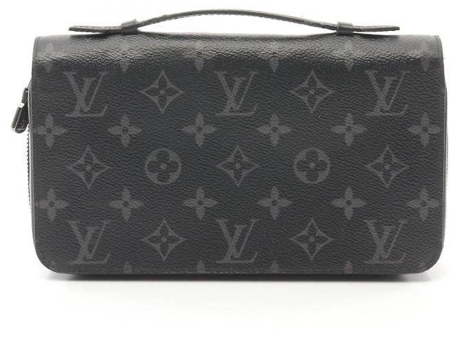 Louis Vuitton Zippy XL Wallet Monogram Eclipse M61698 Black