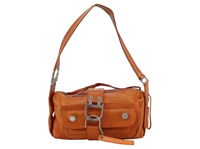 Dior Flight Orange Leather  ref.1916742