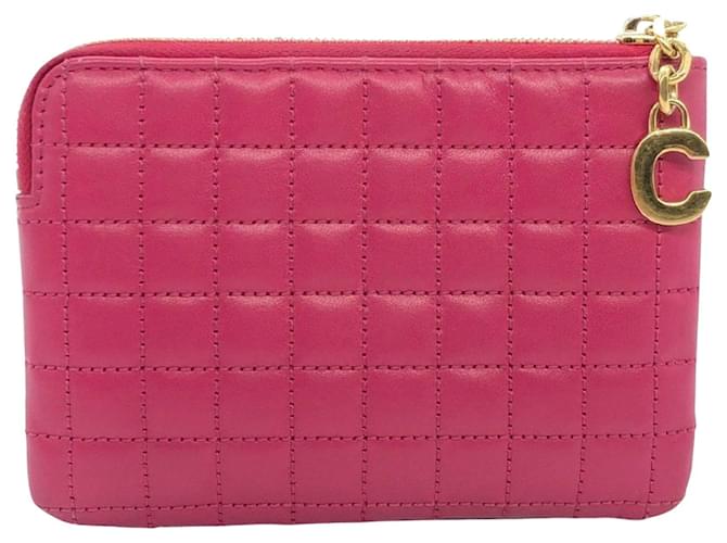 Céline C charm Pink Leather  ref.1916905