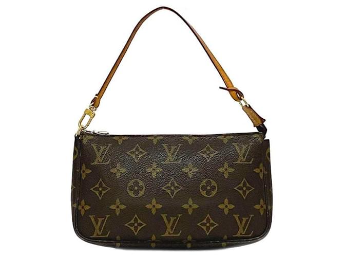 Louis Vuitton Pochette Accessoire Brown Cloth  ref.1917080