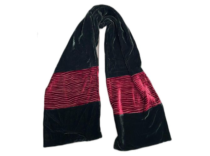 Autre Marque Codello Samt 140 x 25 Rot Dunkelgrün 