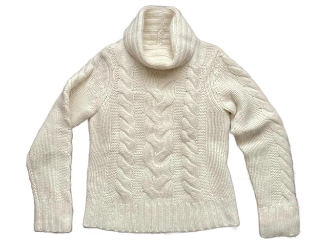 Autre Marque Jones New York Cream Eggshell Wool Angora  ref.1917287