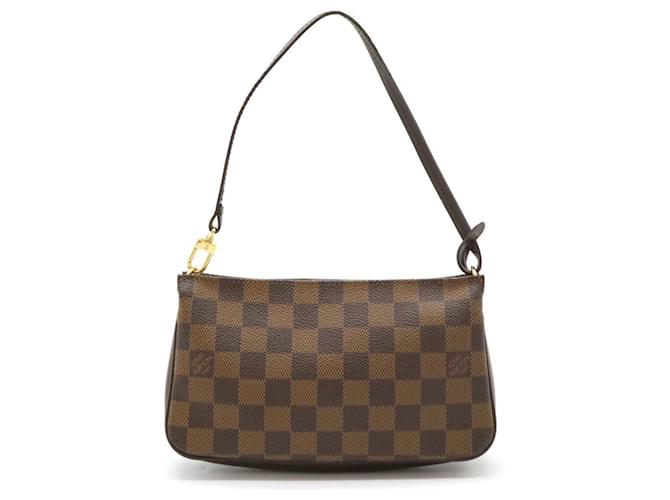 Pochete Multi Bag Damier Navona Louis Vuitton Marrom Plástico  ref.1917381
