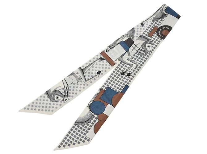 Hermès Hermes Twilly Silk Scarf Black  ref.1918268