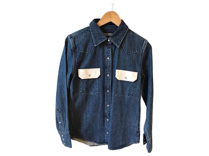 CALVIN KLEIN Tops T.International S Denim - Jeans Blue  ref.1918529