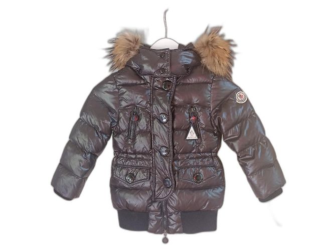 Moncler Jacke Mädchen Schwarz Blau Polyester 3 Jahre