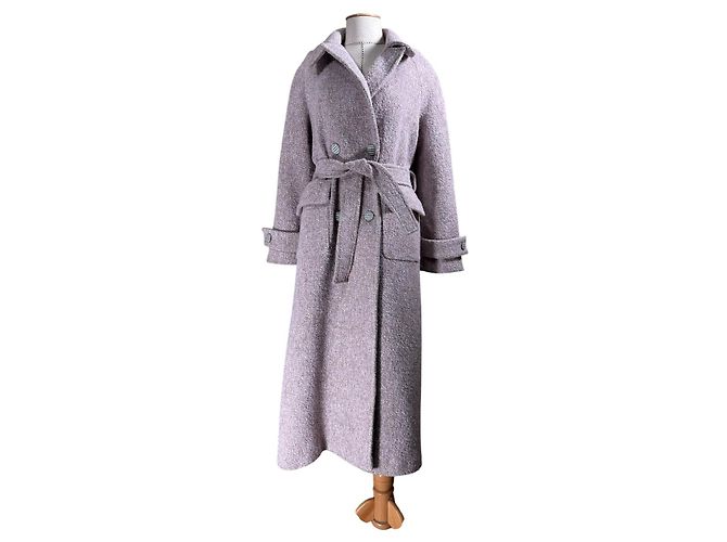 Autre Marque Abrigo de lana Rokh Rosa Melange Multicolor