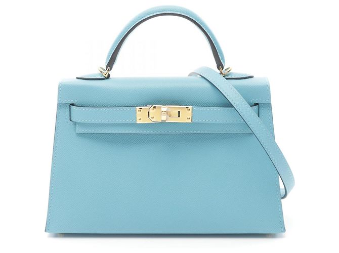 Hermès Hermes Mini Kelly 2 Handbag Blue