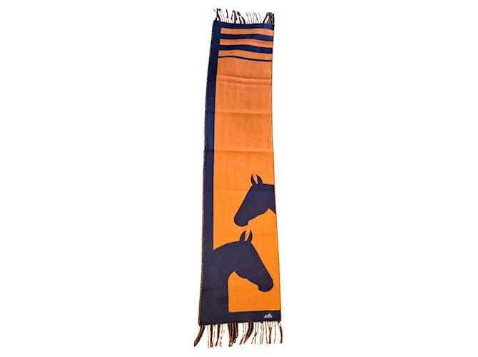 Hermès love story scarf Multiple colors Cashmere  ref.1919852