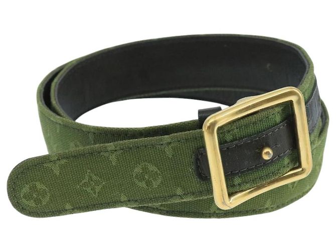 LOUIS VUITTON Monogram Mini Gürtel 36,6" TST Khaki LV Auth 98161