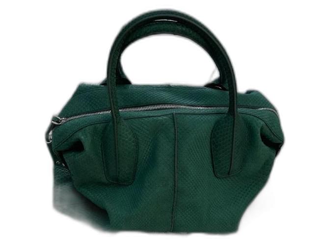 Tod's Handtasche aus Pythonleder Grün 