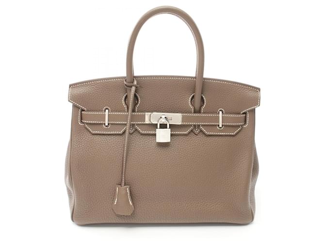 Hermès Hermes Birkin 30 Togo Handbag Brown Leather  ref.1920333