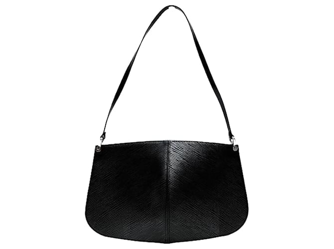 Louis Vuitton Epi Pochette Demi Lune Black Leather  ref.1920648