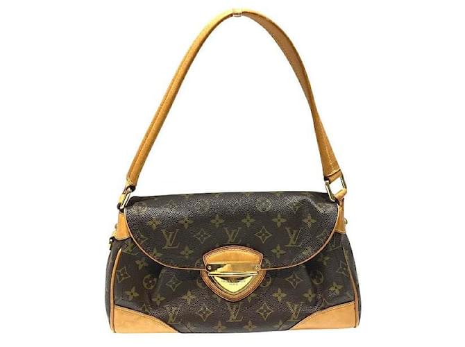 Louis Vuitton Beverly MM Monogram Handbag Brown Cloth  ref.1920836