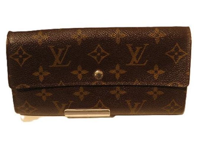 Cartera Sarah Monograma Louis Vuitton Castaño