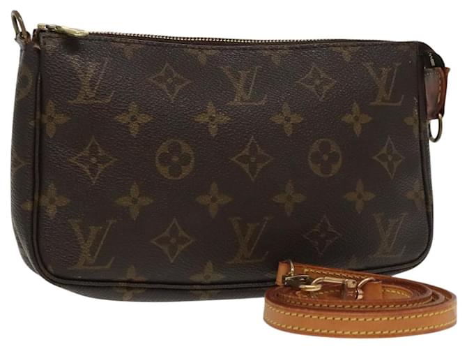 LOUIS VUITTON Monogram Pochette Accessoires Pouch M51980 LV Auth 102507 Cloth  ref.1921898
