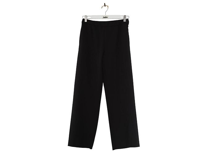 Chanel Schwarze weite Hosen