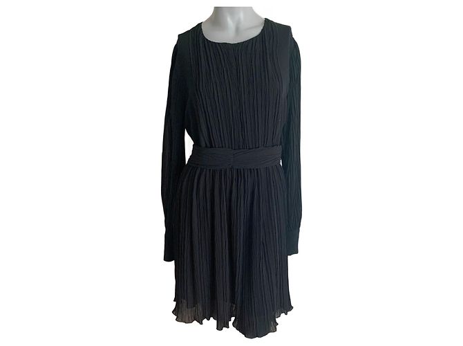 Schwarzes Kleid aus Polyester von See by Chloé