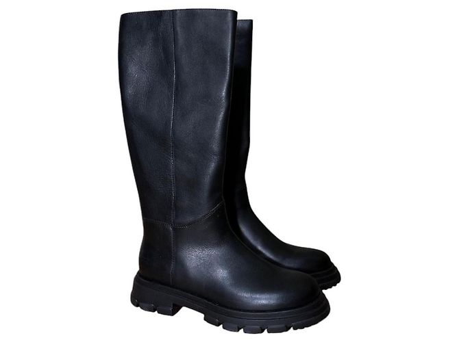 Botas Candice Cooper Chado de couro preto