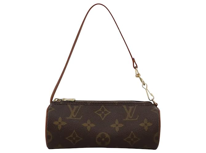 Mini baby papillon Louis Vuitton Marrom Lona  ref.1922579