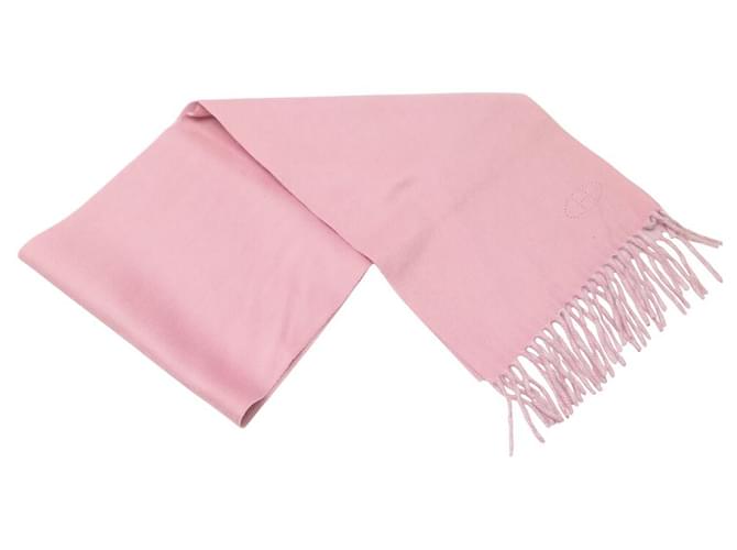 Hermès ECHARPE ETOLE HERMES EVELYNE DOUBLE FACE EN CACHEMIRE ROSE CASHMERE SCARF  ref.1922858