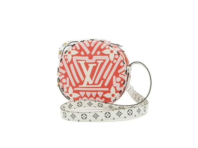 Louis Vuitton Monogram Giant Crafty Pouch White Red Patent leather Cloth  ref.1923587