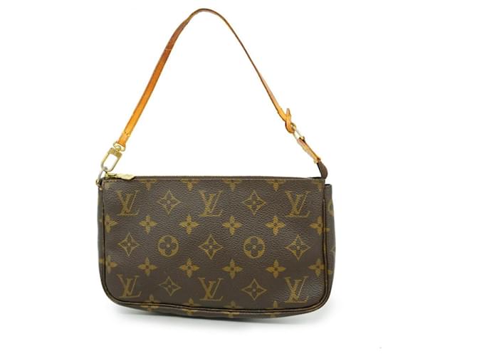 Louis Vuitton Pochette Accessoire Marrom Lona  ref.1923662