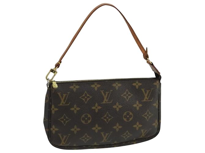 LOUIS VUITTON Monogram Pochette Accessoires Pouch M51980 LV Auth 104671 Monograma Lona  ref.1923988
